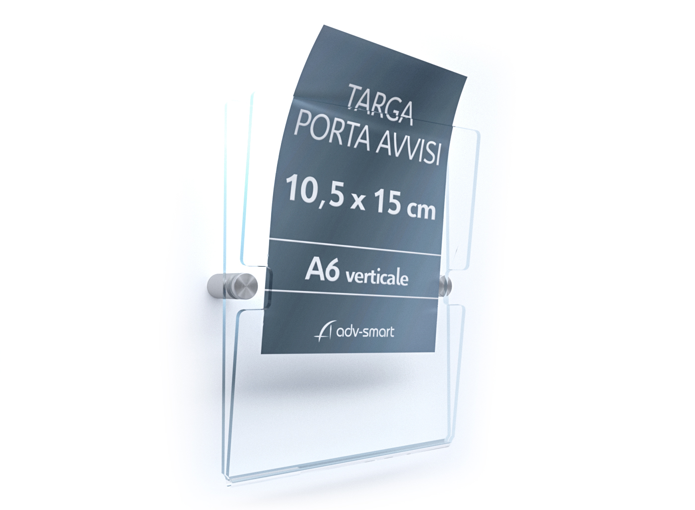 Espositore prezzi informazioni A6 verticale 10,5x15 cm - ADV-smart