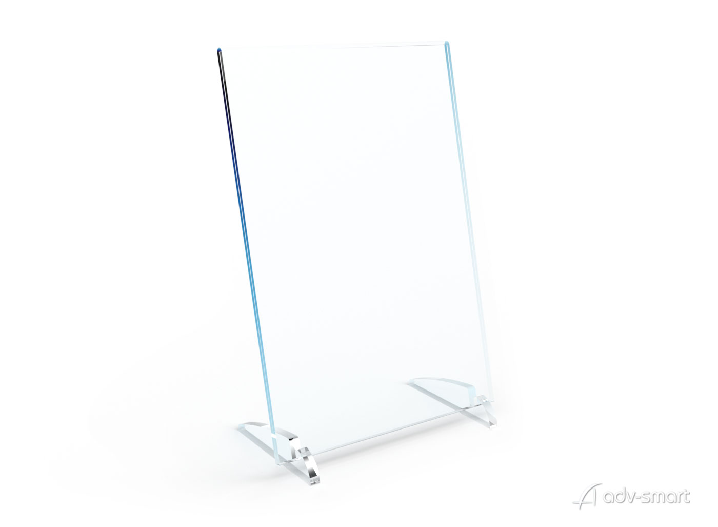 Espositore da banco in plexiglass trasparente formato A4 verticale