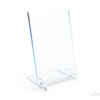 porta-depliant-da-banco-plane-plexiglass-con-piedini-A5V-neutra Porta informazioni da banco realizzato in plexiglass trasparente sp. 3mm piedini da 5mm design originale