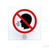 Targhetta non disturbare in plexiglas dimensioni 10x10
