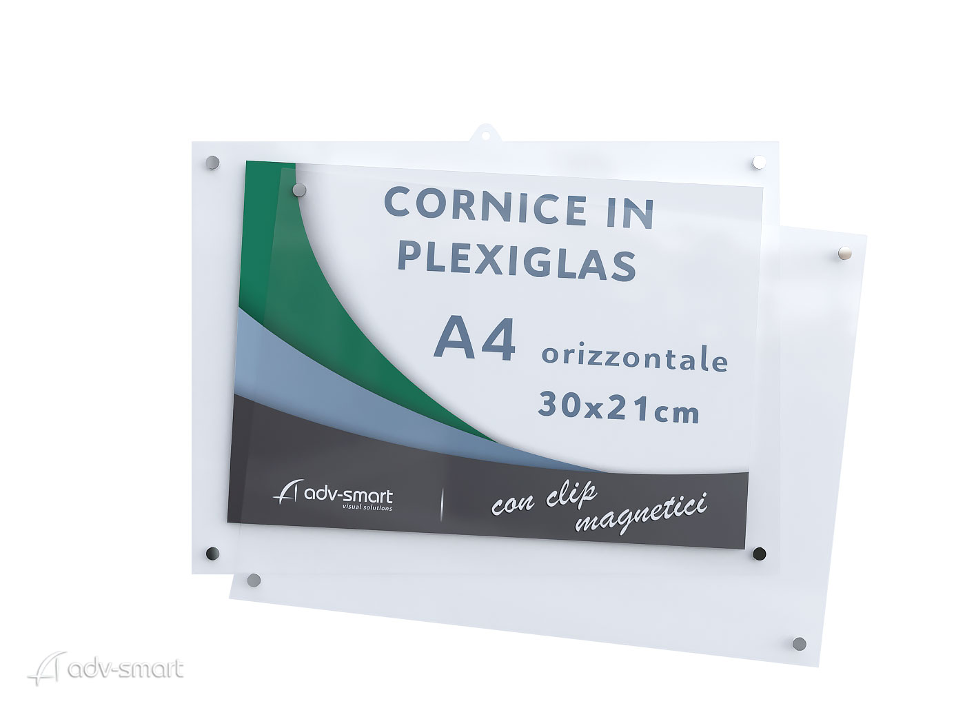 Cornice in Plexiglass A4 Orizzontale 30x21 - ADV-smart