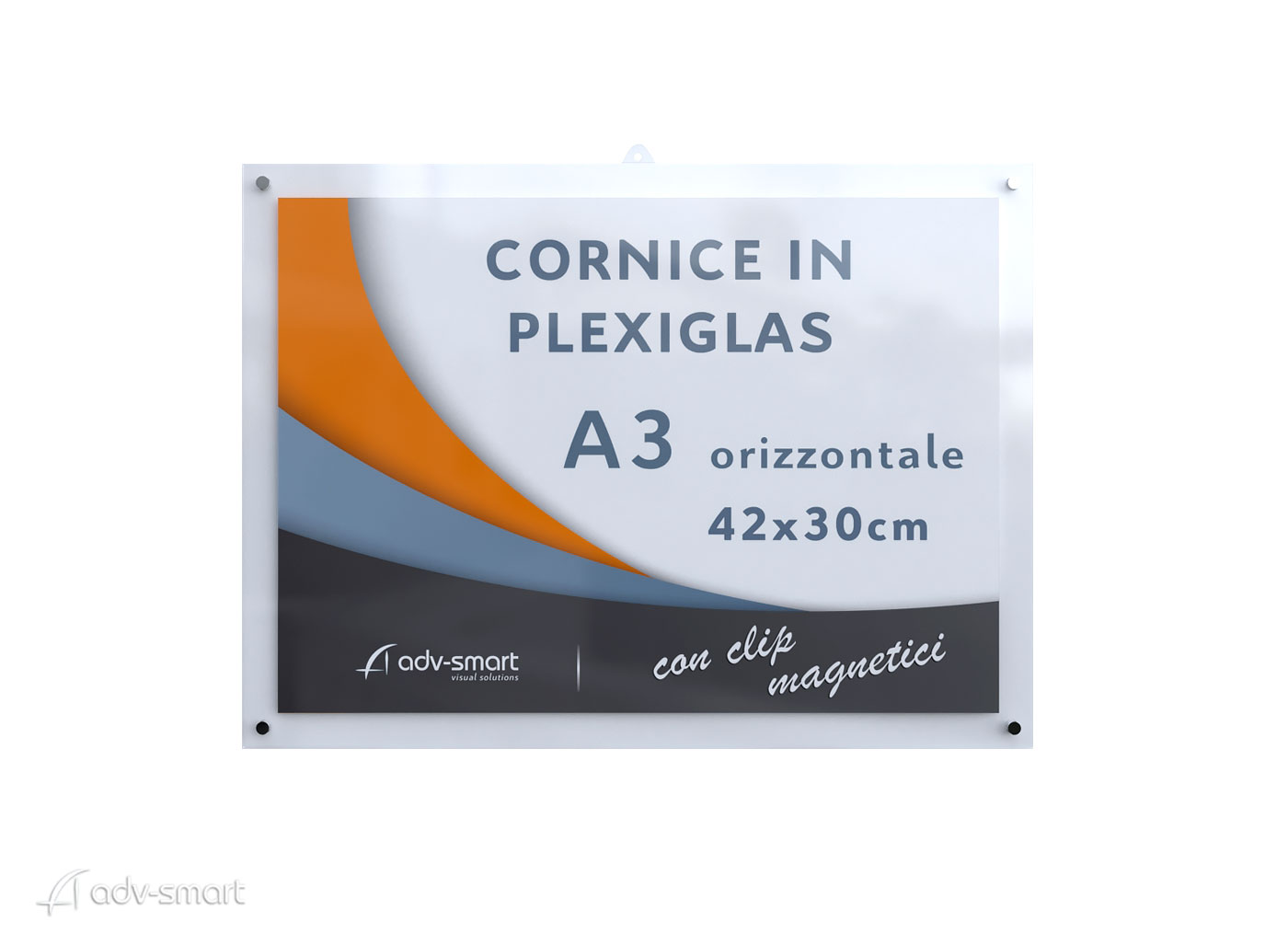 Cornice a Giorno Plexiglass A3 Orizzontale 42x30 - ADV-smart