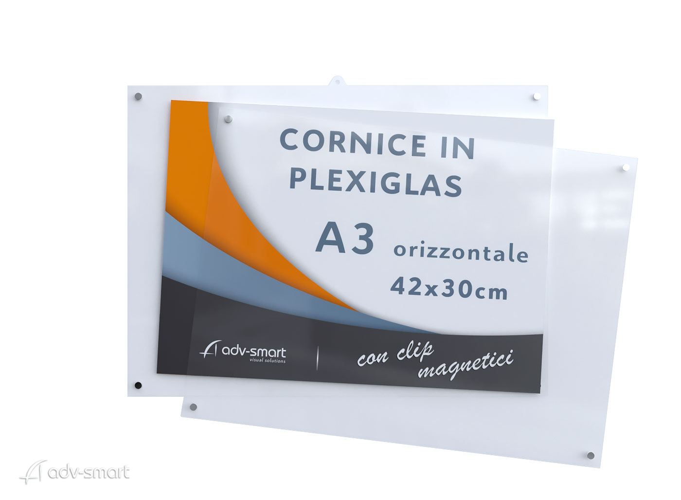 Cornice a Giorno Plexiglass A3 Orizzontale 42x30 - ADV-smart