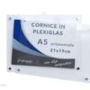Porta-foto-aperta-calamite-A5-orizzontale-21x15-cm-adv-smart Chiusura e Apertura Cornice a Giornon in Plexiglass Trasparente con calamite formato A5 orizzontale 21x15 cm
