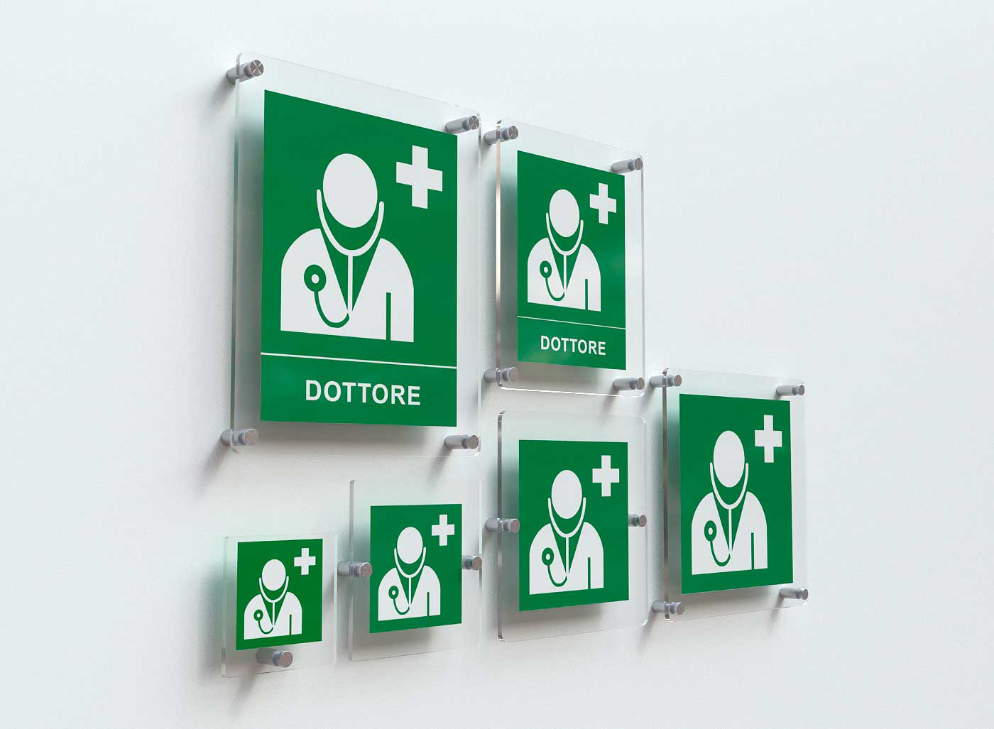 Targhette Dottore segnaletica in plexiglas